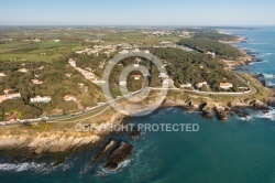 la Baie de Cayola, Talmont-Saint-Hilaire vue du ciel