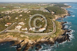 la Baie de Cayola, Talmont-Saint-Hilaire vue du ciel