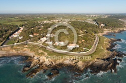 la Baie de Cayola, Talmont-Saint-Hilaire vue du ciel