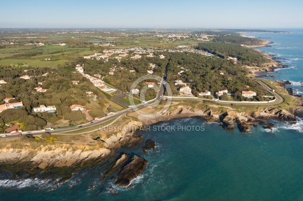 la Baie de Cayola, Talmont-Saint-Hilaire vue du ciel