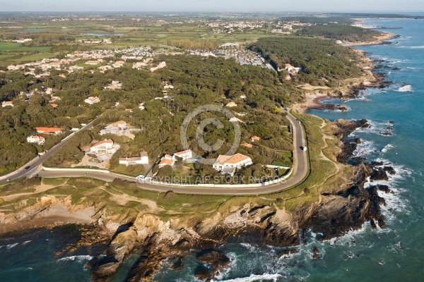 la Baie de Cayola, Talmont-Saint-Hilaire vue du ciel