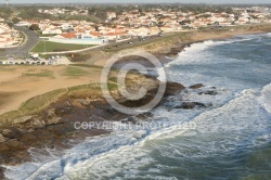 La houle au spot de la  Sauzaie,  Brétignolles-sur-Mer vue du c