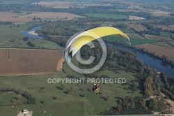 La Loire en paramoteur, Allier, auvergne