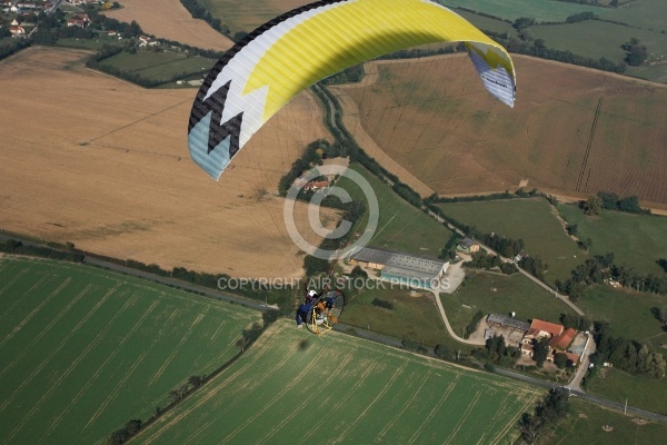 La Loire en paramoteur, Allier, auvergne