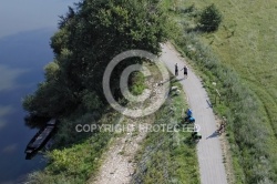 La Loire en vélo vu du ciel