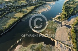 La Loire vue du ciel , pays d Ancenis