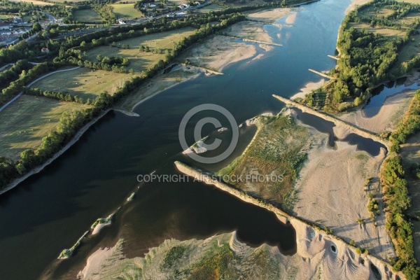 La Loire vue du ciel , pays d Ancenis