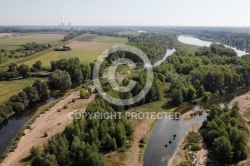 La Loire vue du ciel , Suèvres 41500