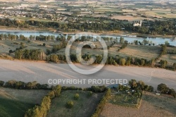 La Loire vue du ciel entre Ancenis et Varades