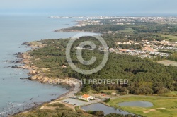 La mine, Talmont-Saint-Hilaire vue du ciel