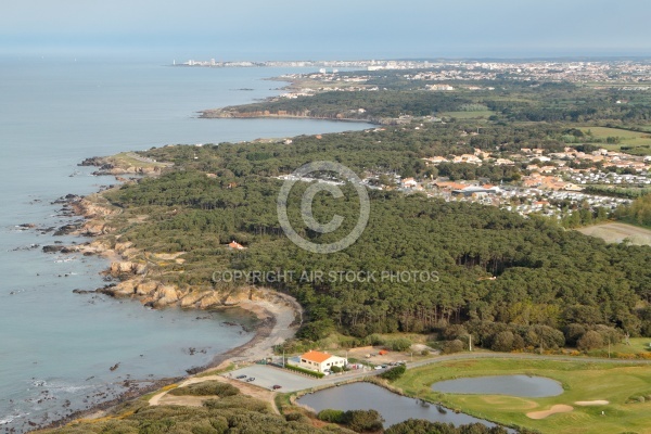 La mine, Talmont-Saint-Hilaire vue du ciel