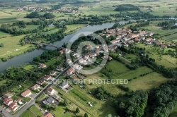 la Moselle vue du ciel, Malling 57