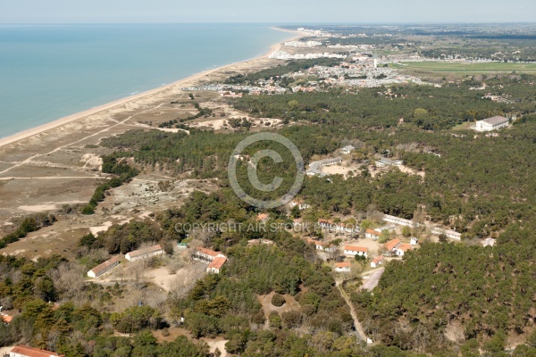 La parée Préneau, Saint-Hilaire-de-Riez vue du ciel