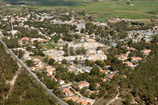 La parée Préneau, Saint-Hilaire-de-Riez vue du ciel