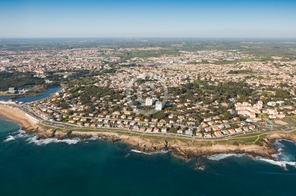 La Pironnière, Château-d Olonne vue du ciel