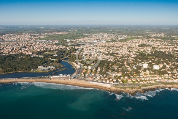 La Pironnière, Château-d Olonne vue du ciel