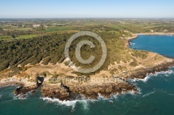 La pointe de Cayola, Château-d Olonne vue du ciel