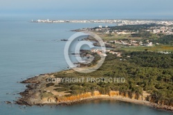 La pointe de Cayola, Château-d Olonne vue du ciel