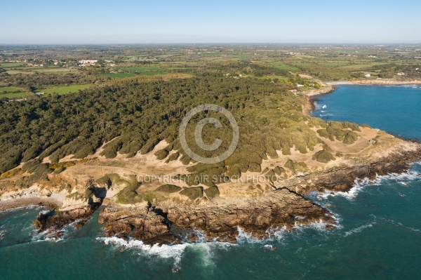 La pointe de Cayola, Château-d Olonne vue du ciel