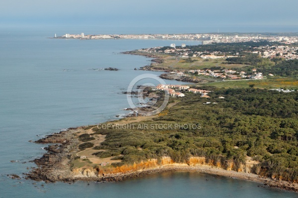 La pointe de Cayola, Château-d Olonne vue du ciel