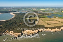 La pointe du Payre , Jard-sur-Mer vue du ciel