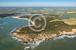 La pointe du Payre , Jard-sur-Mer vue du ciel