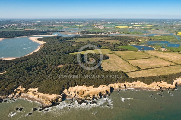 La pointe du Payre , Jard-sur-Mer vue du ciel