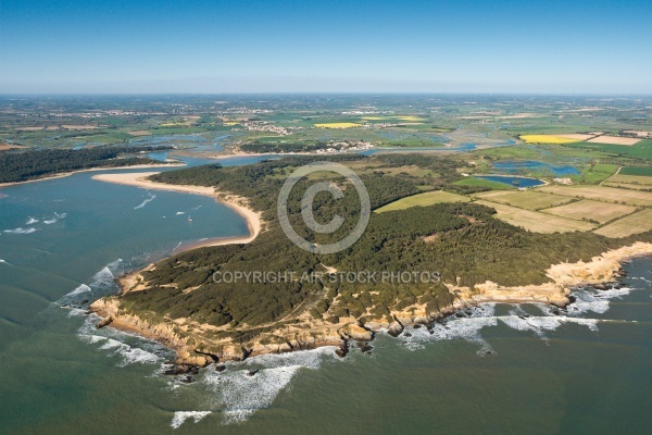 La pointe du Payre , Jard-sur-Mer vue du ciel