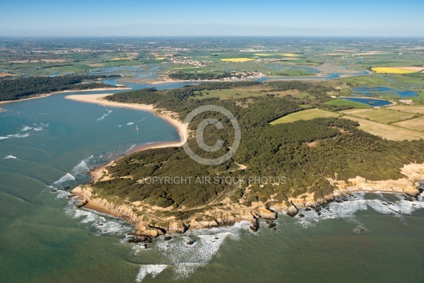 La pointe du Payre , Jard-sur-Mer vue du ciel