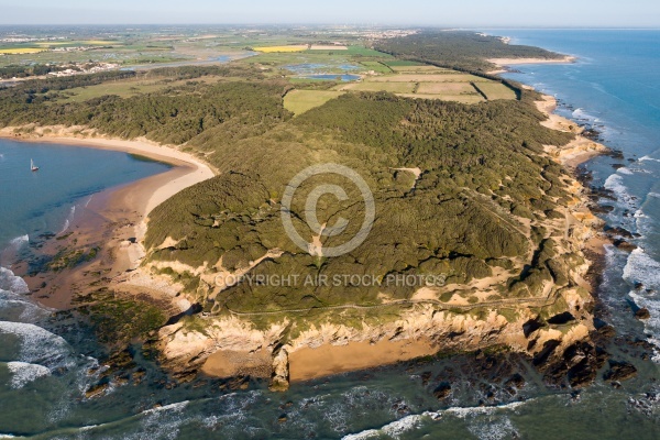 La pointe du Payre , Jard-sur-Mer vue du ciel