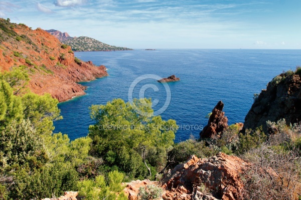 La Rade d Agay Esterel vue du Cap Dramont