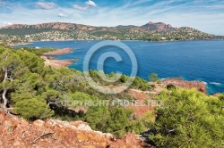 La Rade d Agay vue du Cap Dramont dans le Var