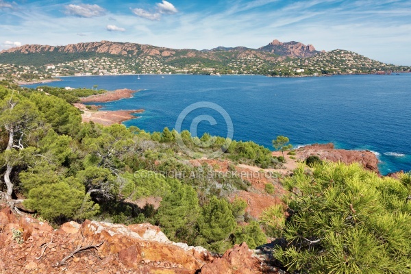 La Rade d Agay vue du Cap Dramont dans le Var