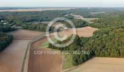 La vallée de la Renarde, Boissy-le-Sec vue du ciel