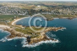 Lampaul-Plouarzel , Bretagne  vue du ciel