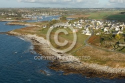 Lampaul-Plouarzel , Bretagne Finistère vue du ciel