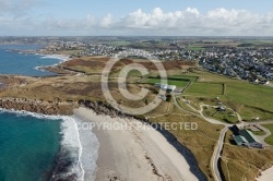 Lampaul-Plouarzel , Bretagne Finistère vue du ciel