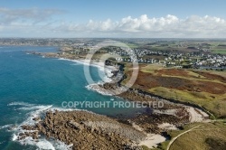 Lampaul-Plouarzel , Bretagne Finistère vue du ciel