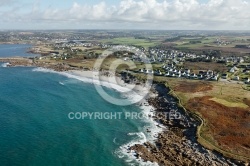 Lampaul-Plouarzel , Bretagne Finistère vue du ciel