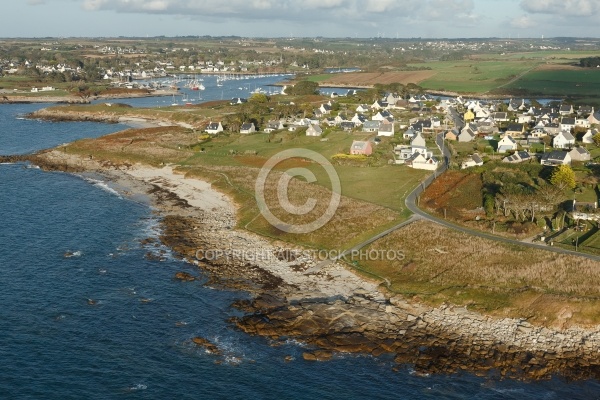 Lampaul-Plouarzel , Bretagne Finistère vue du ciel