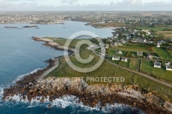 Landunvez, Bretagne FinistÃ¨re vue du ciel