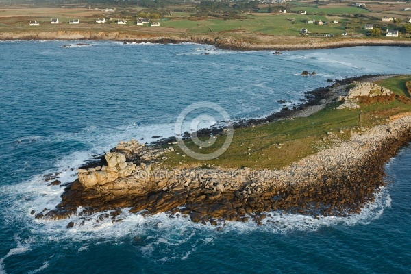 Landunvez, Pointe de Beg an Tour vue du ciel