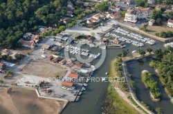 Lanton vue du ciel,  Port de Cassy