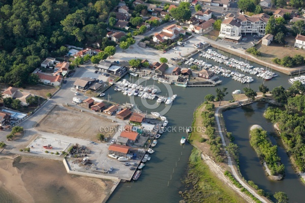 Lanton vue du ciel,  Port de Cassy