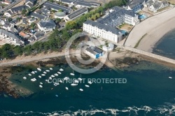 Le Croisic plage du Tréhic vue du ciel