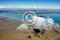 île d Oléron et nuages vue du ciel