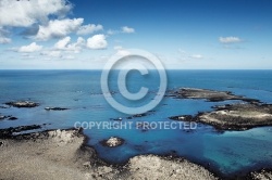 île de Batz ,le Finistere vue du ciel