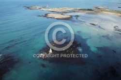 Île de Siec, ,le Finistere vue du ciel