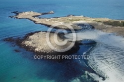 Île de Siec ,le Finistere vue du ciel