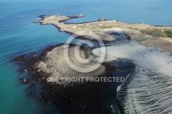 Île de Siec ,le Finistere vue du ciel